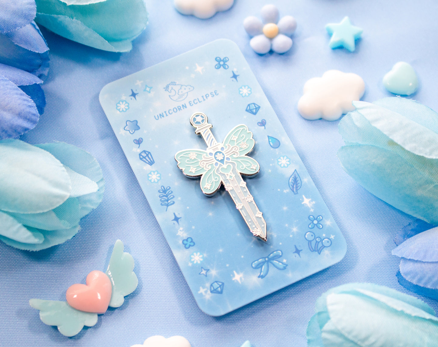 Frozen Sword Enamel Pin