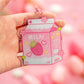 Strawberry Milk Keychain