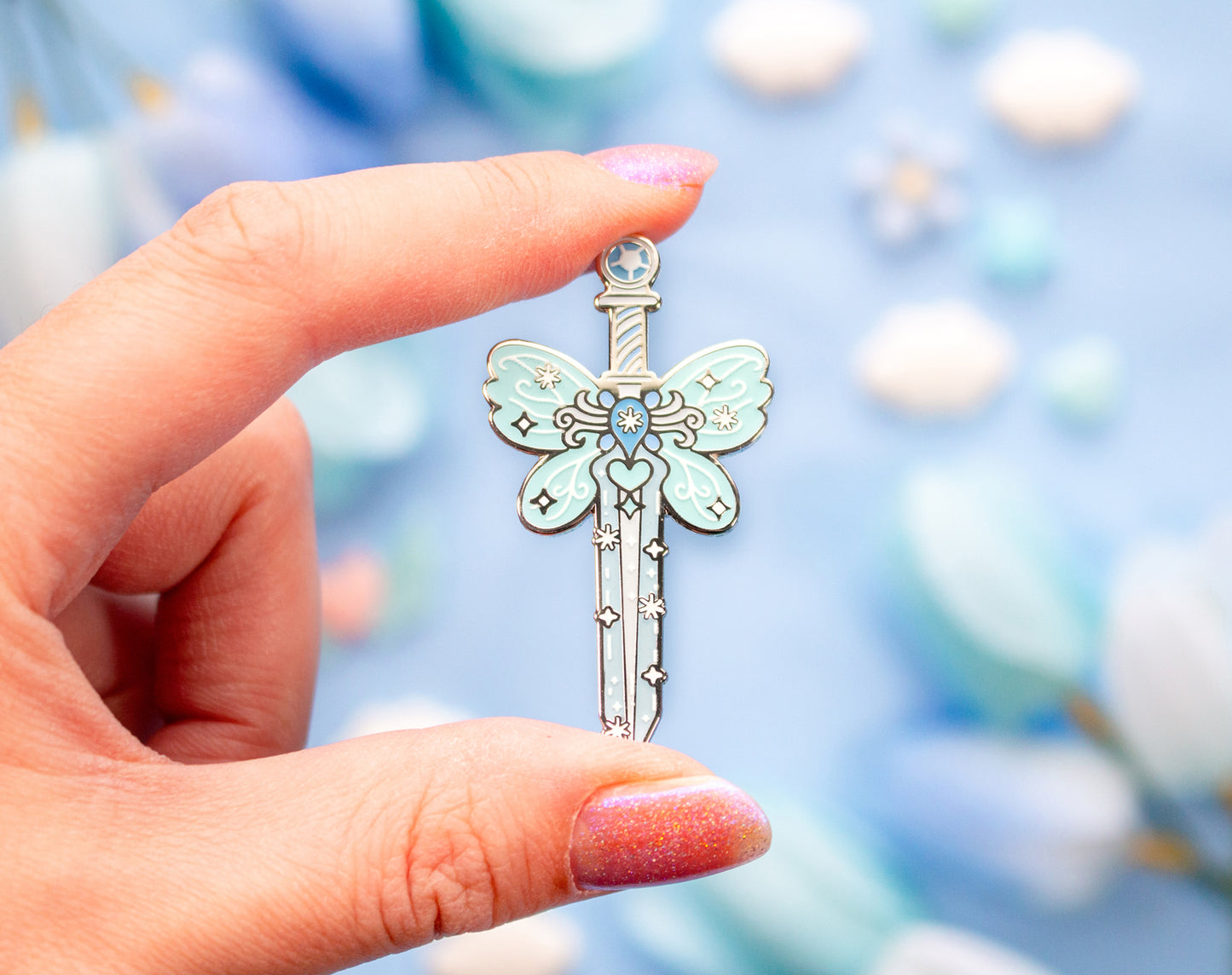 Frozen Sword Enamel Pin