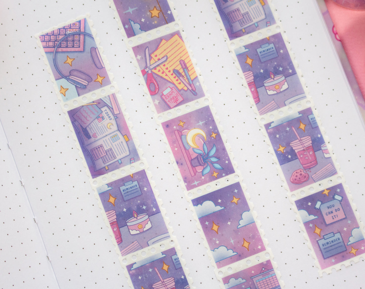 Study Night Stamp Washi Tape