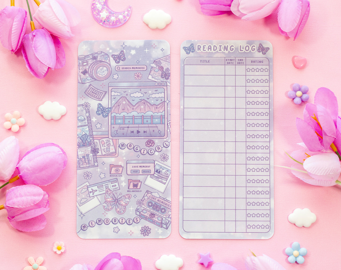 Magical Memories Reading Log Bookmark