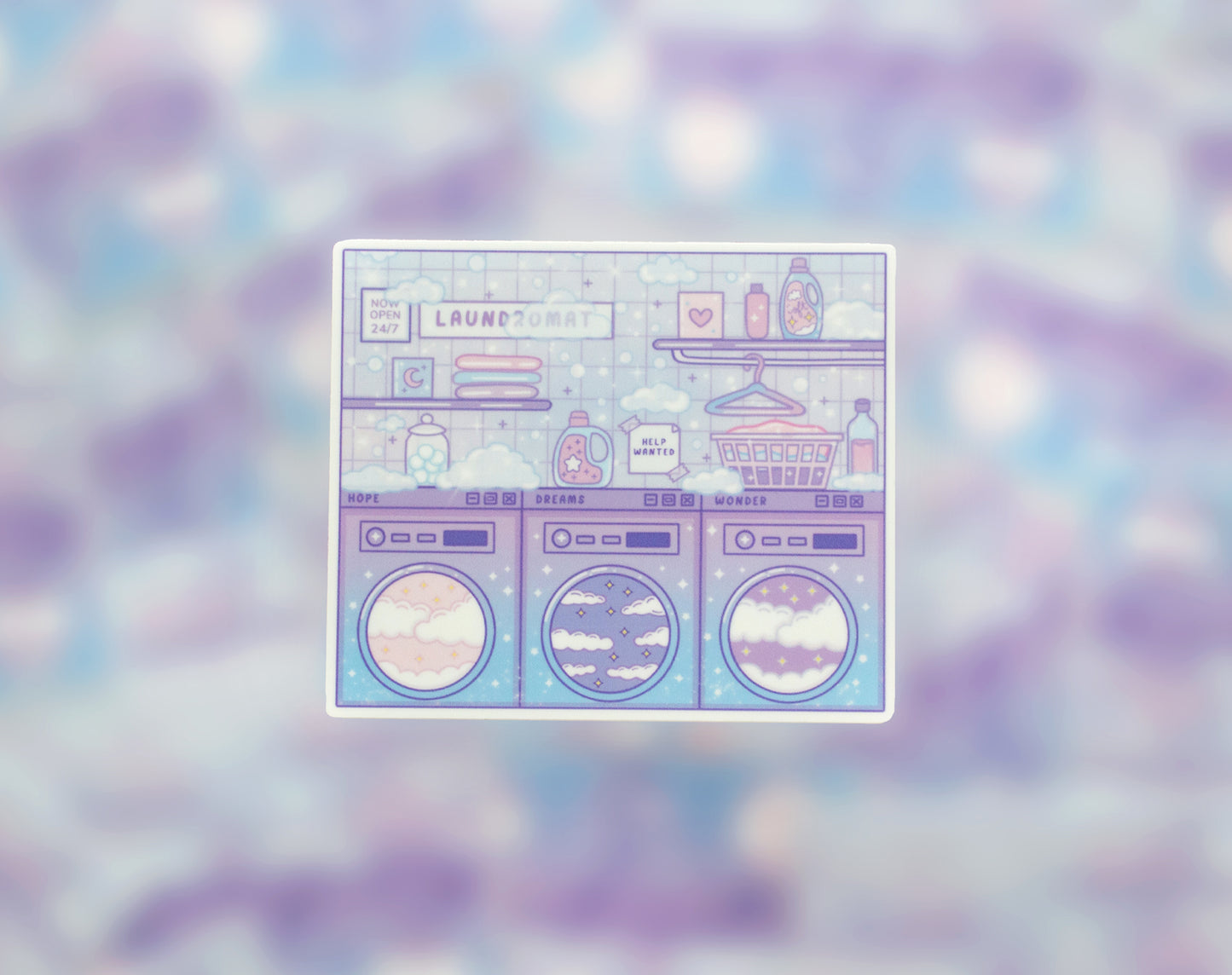 Laundromat Sticker