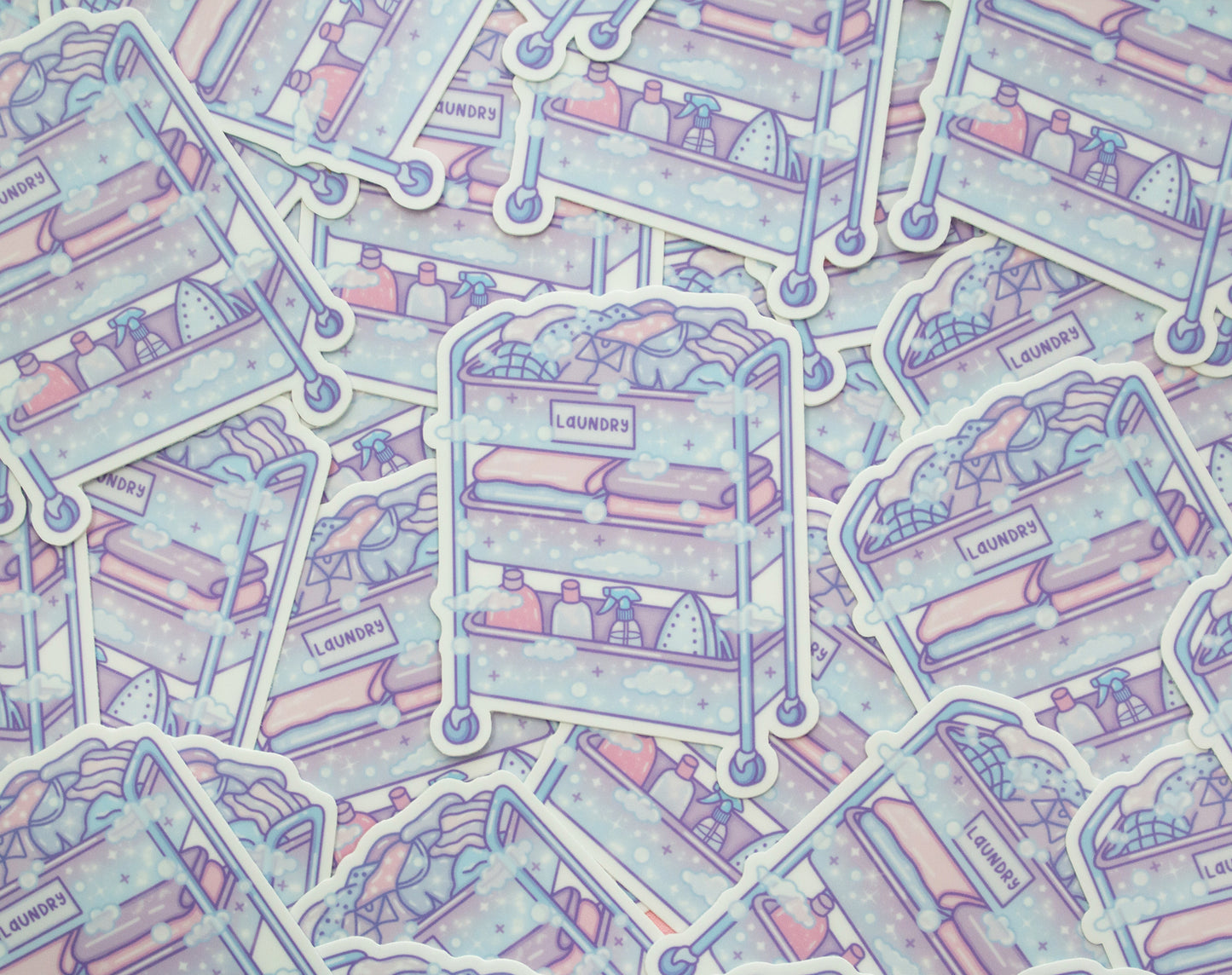 Laundry Cart Sticker