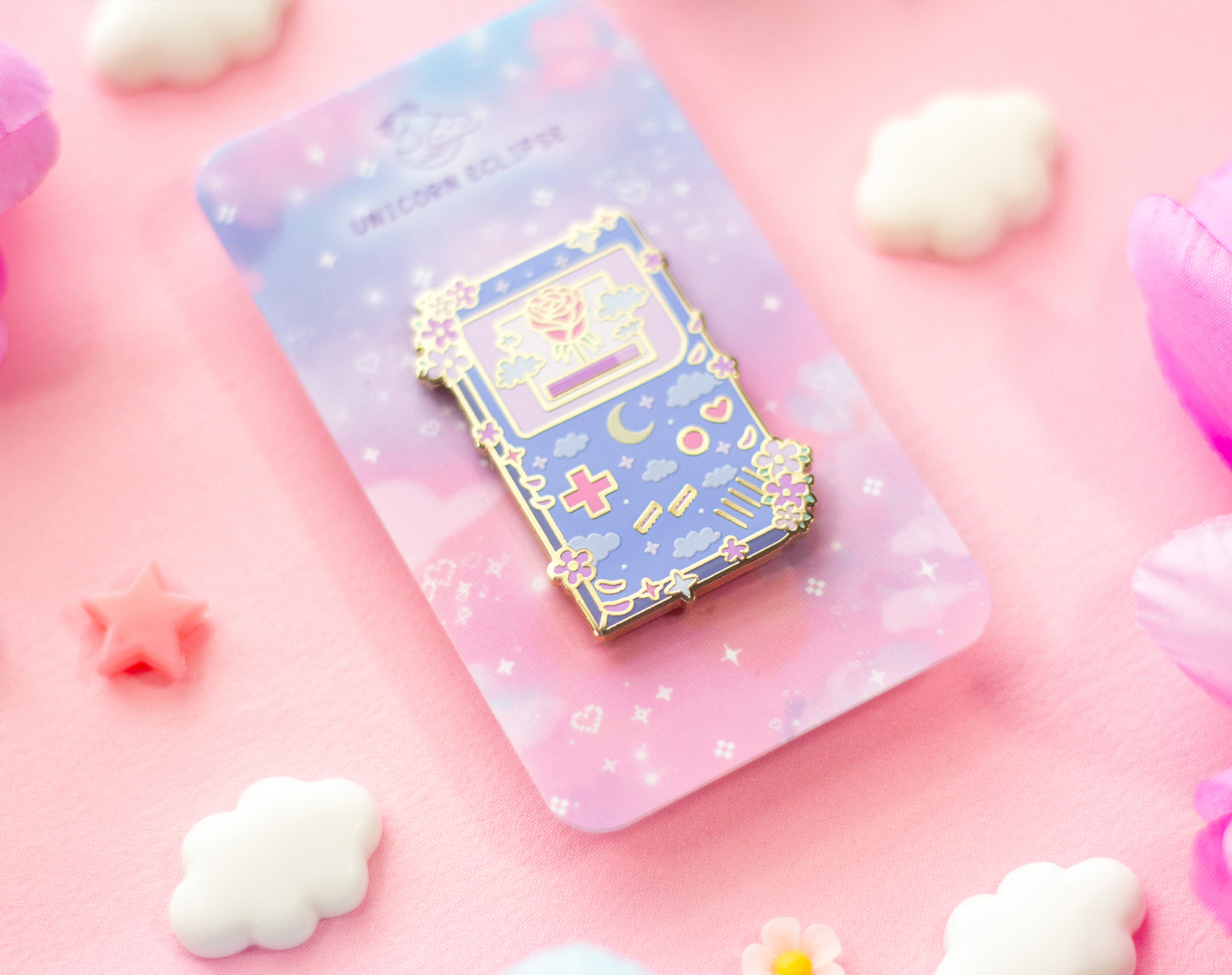 Game Girl Enamel Pin