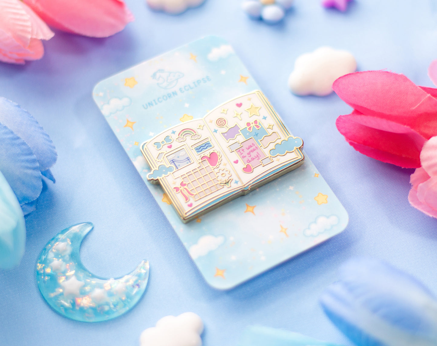 Journal Enamel Pin