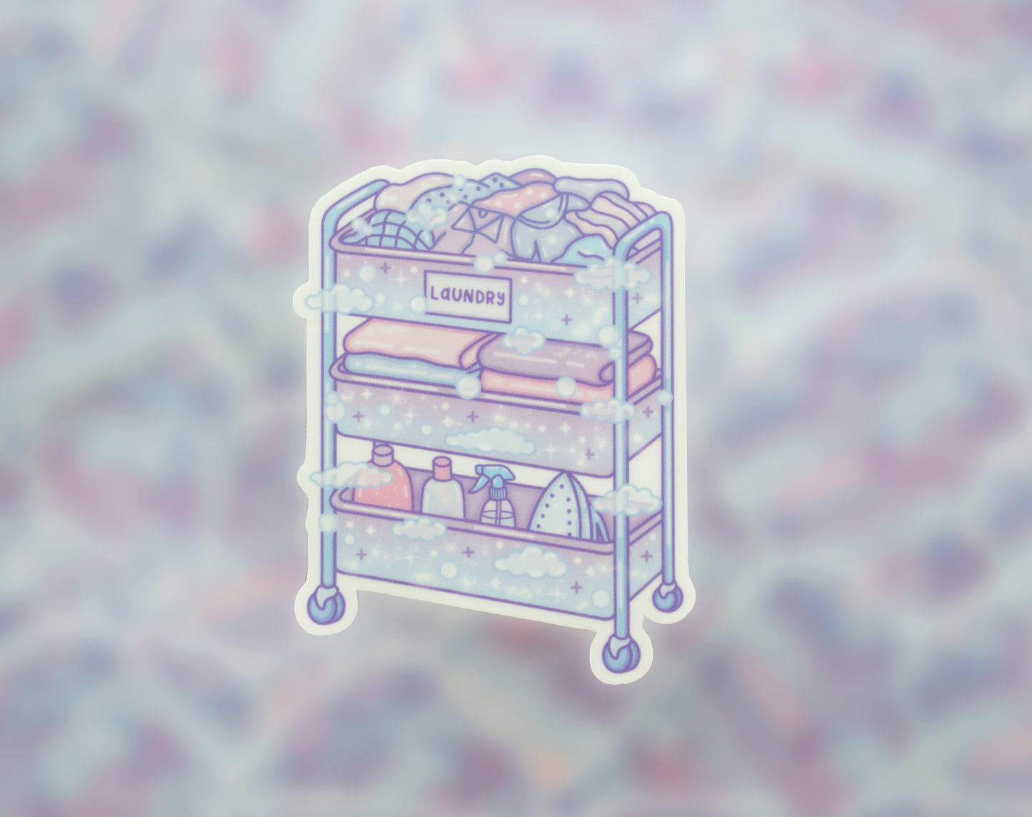 Laundry Cart Sticker