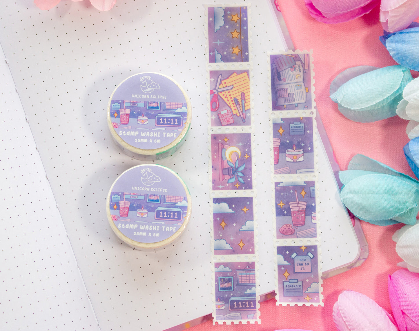 Study Night Stamp Washi Tape