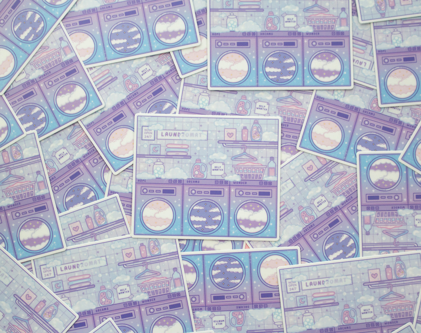 Laundromat Sticker