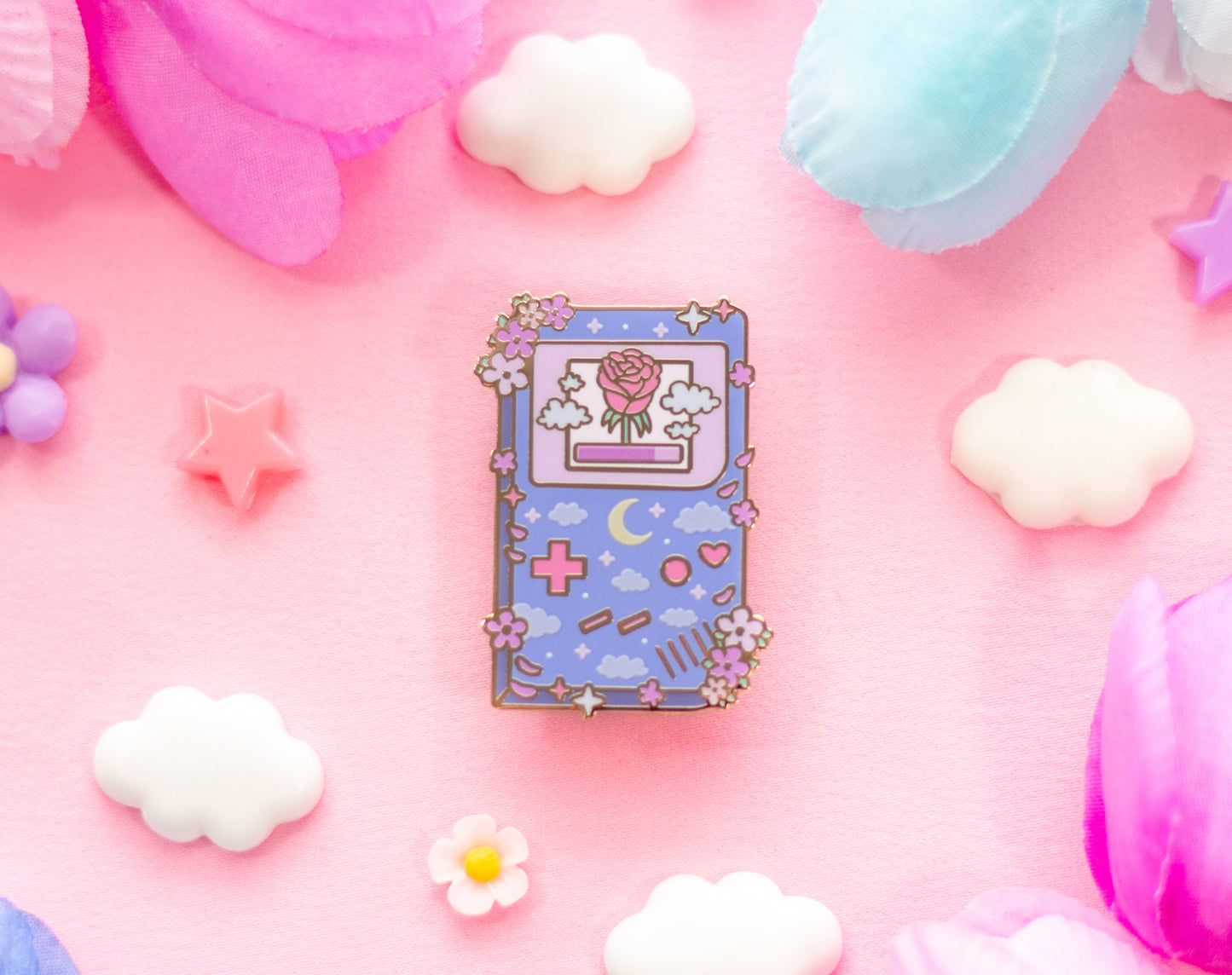 Game Girl Enamel Pin