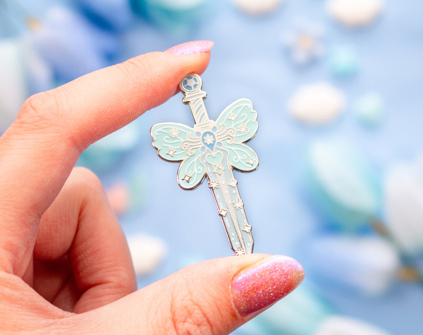Frozen Sword Enamel Pin
