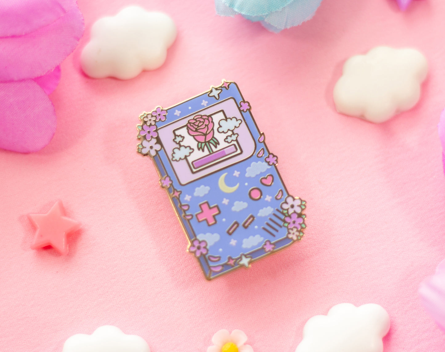 Game Girl Enamel Pin