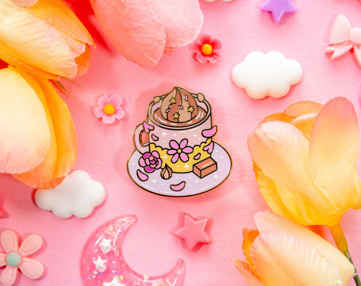 Cozy Coffee Enamel Pin