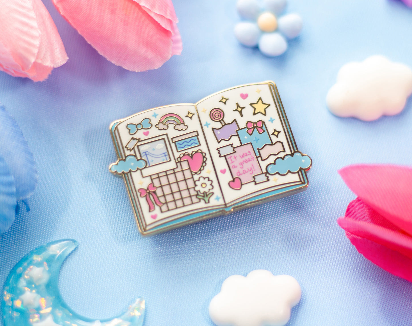 Journal Enamel Pin
