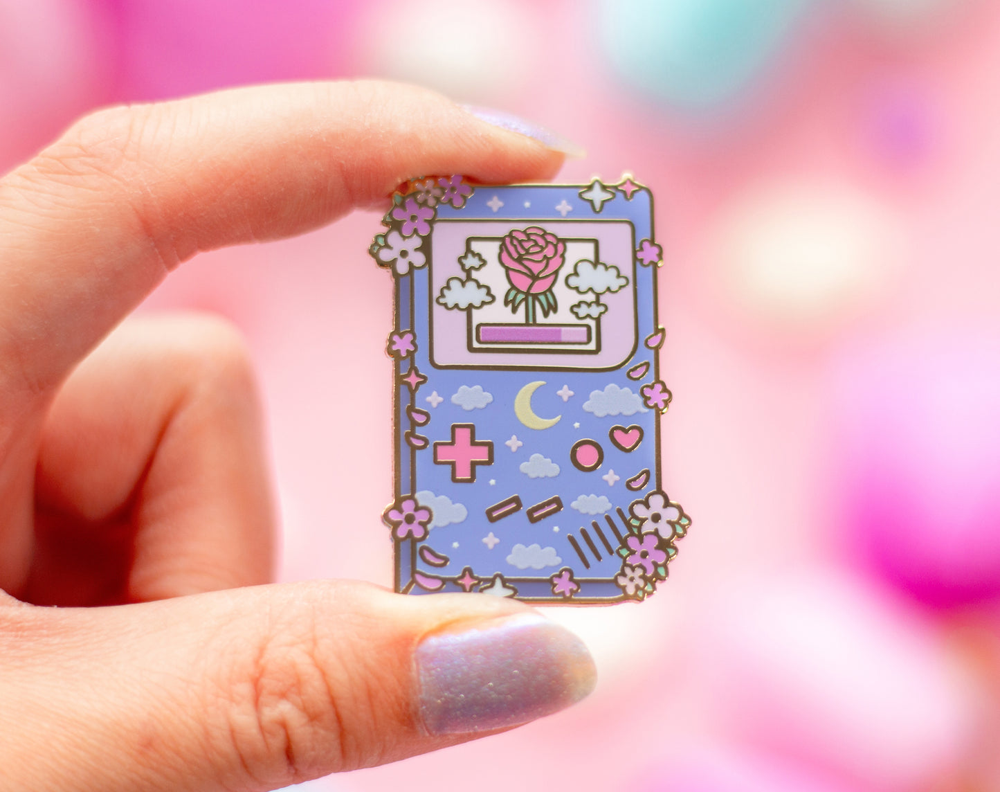 Game Girl Enamel Pin