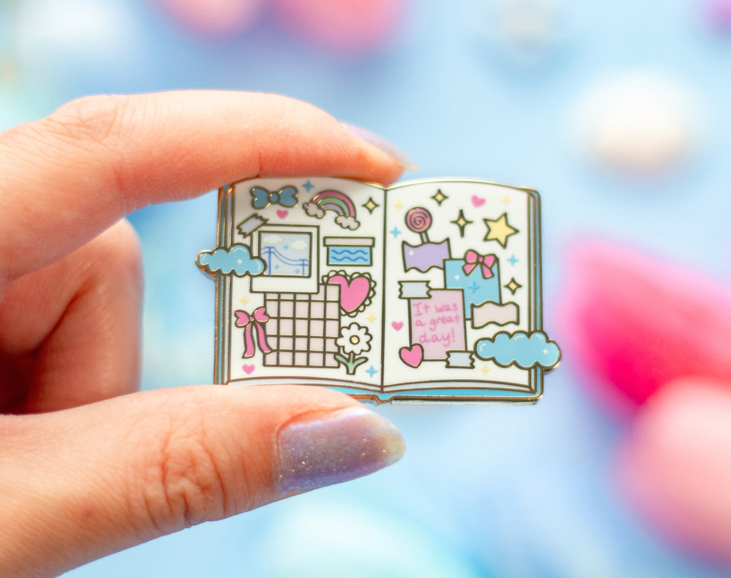 Journal Enamel Pin