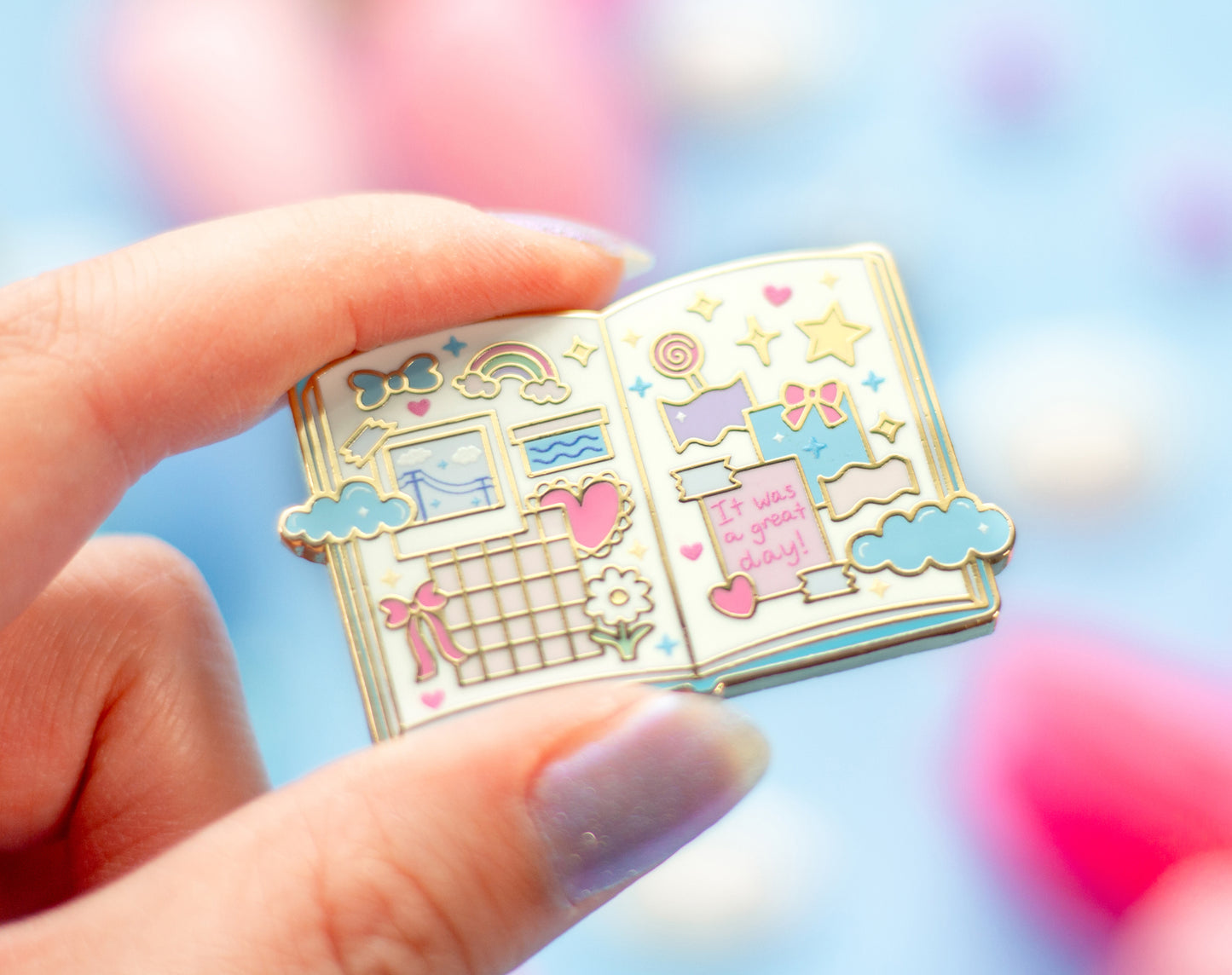 Journal Enamel Pin