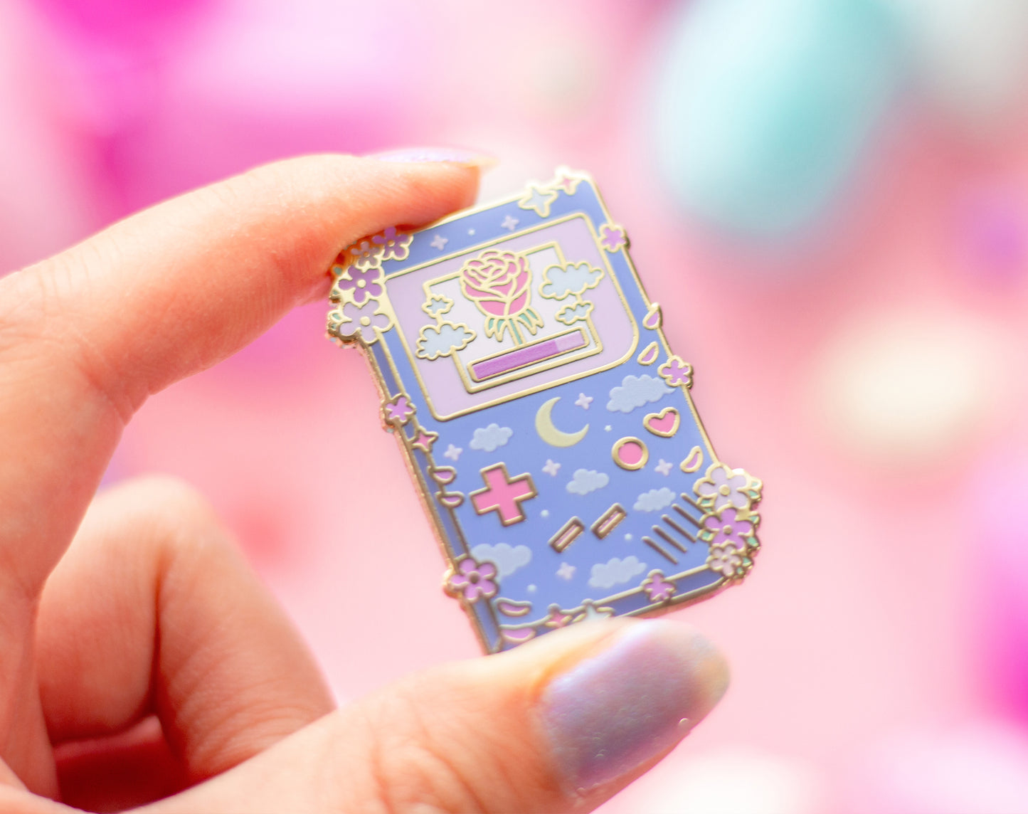 Game Girl Enamel Pin