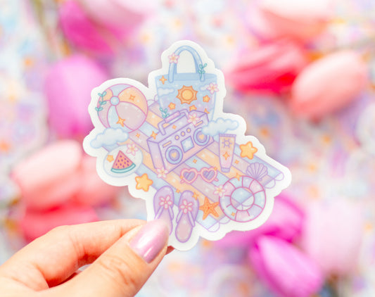Beach Towel Sticker
