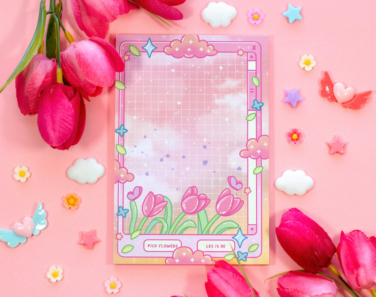Tulip Dreams Notepad – Unicorn Eclipse