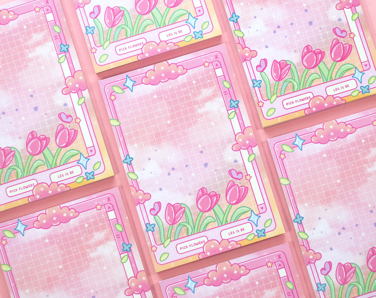 Tulip Dreams Notepad – Unicorn Eclipse