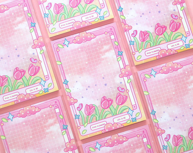 Tulip Dreams Notepad – Unicorn Eclipse