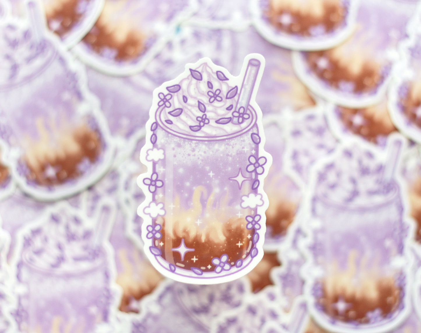 Ube Latte Sticker