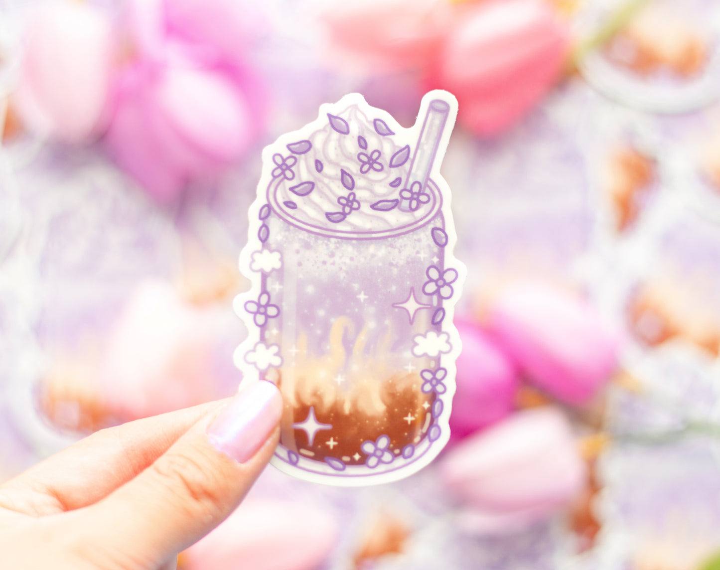 Ube Latte Sticker