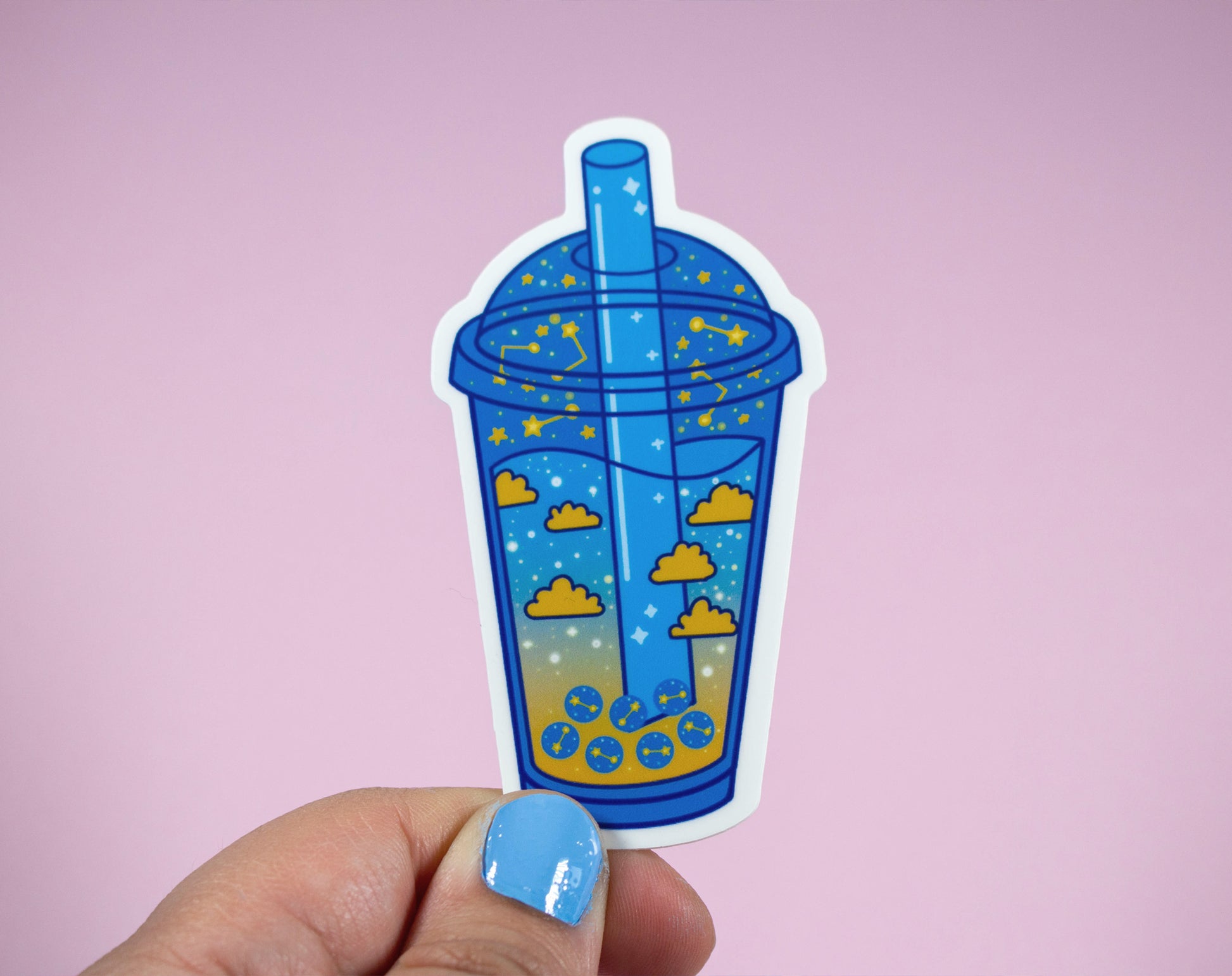 Galaxy Carton Drink - Pixel Art - Sticker