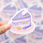 Lavender Cake Clear Sticker