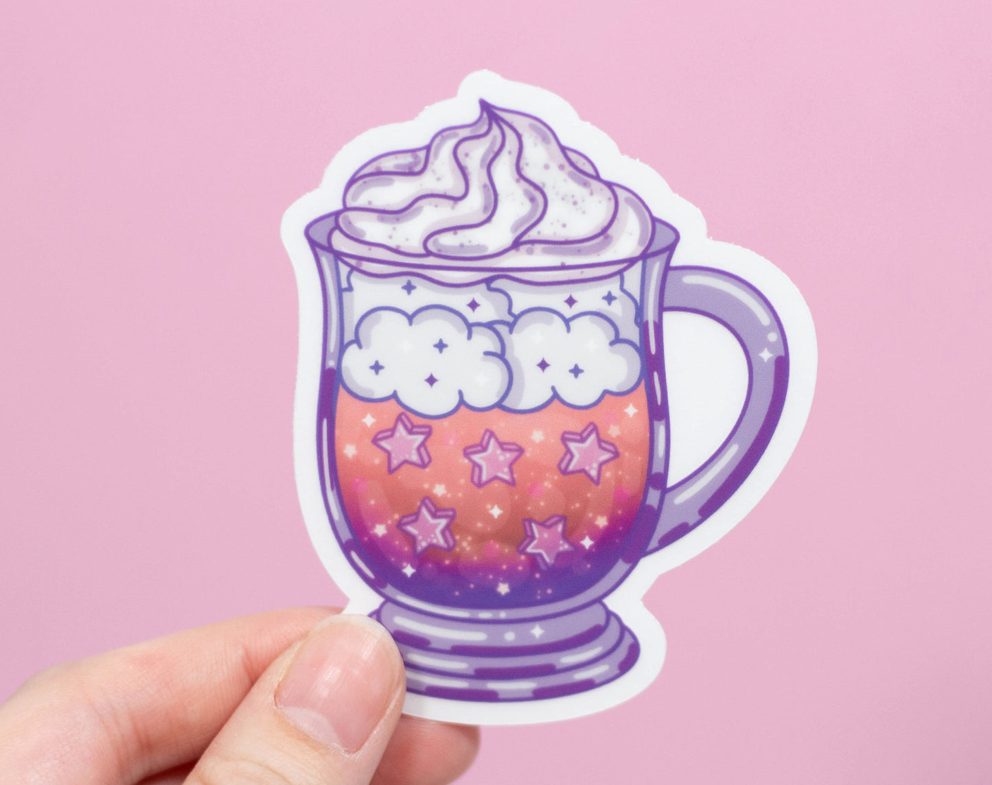 Iced Coffee Clear Sticker