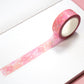 Pink Galaxy Silver Foil Washi Tape