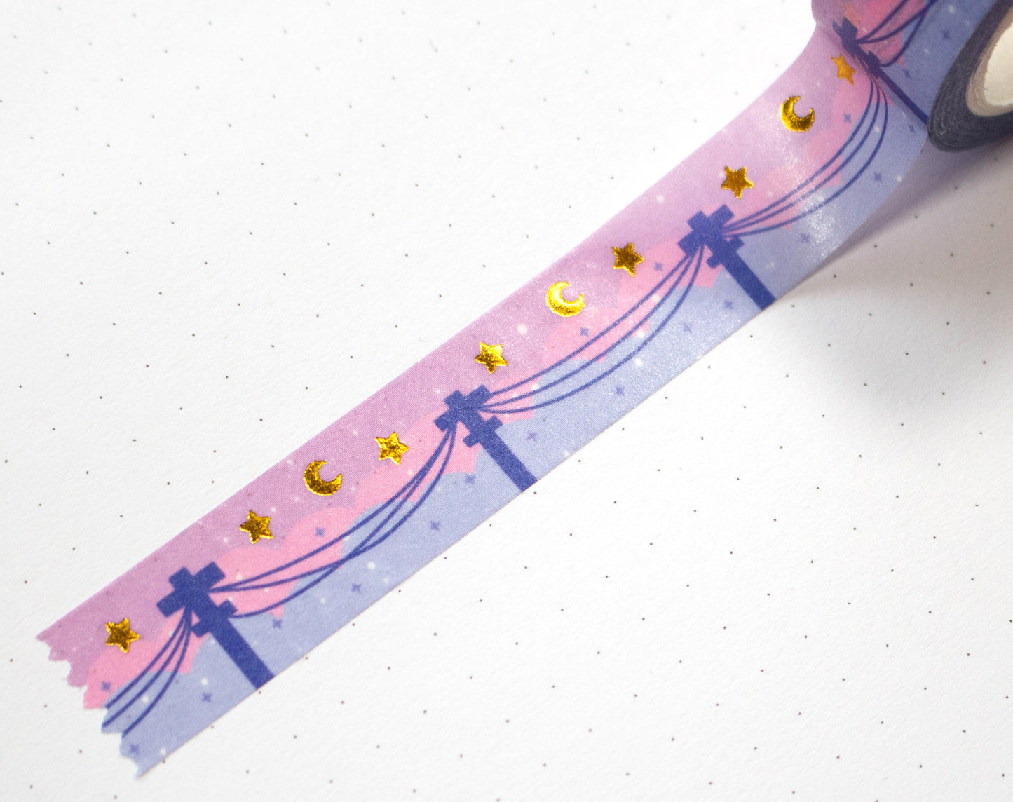 Powerlines Gold Foil Washi Tape