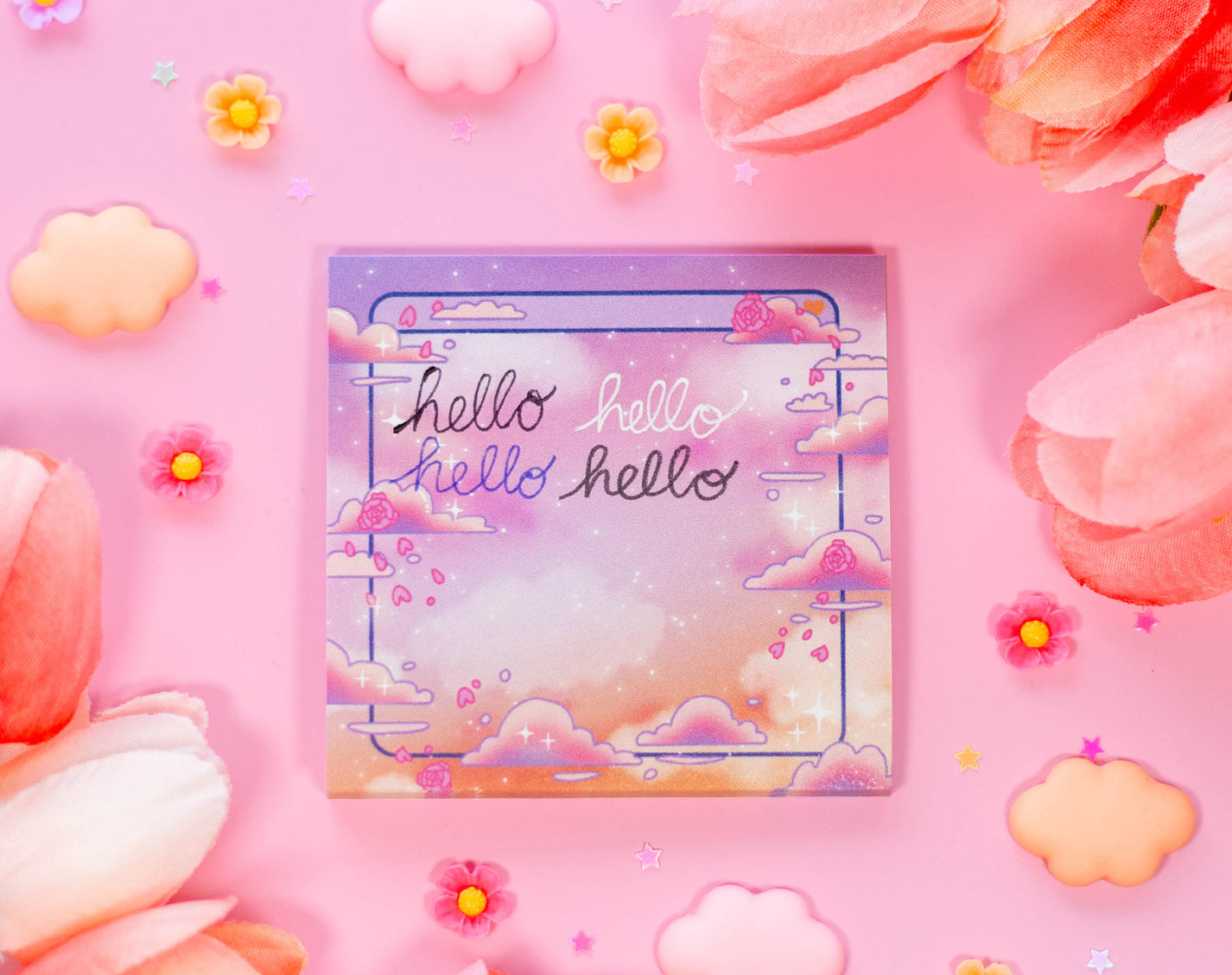 Rose Sky Sticky Notes – Unicorn Eclipse