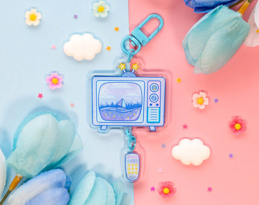 Television Linked Keychain