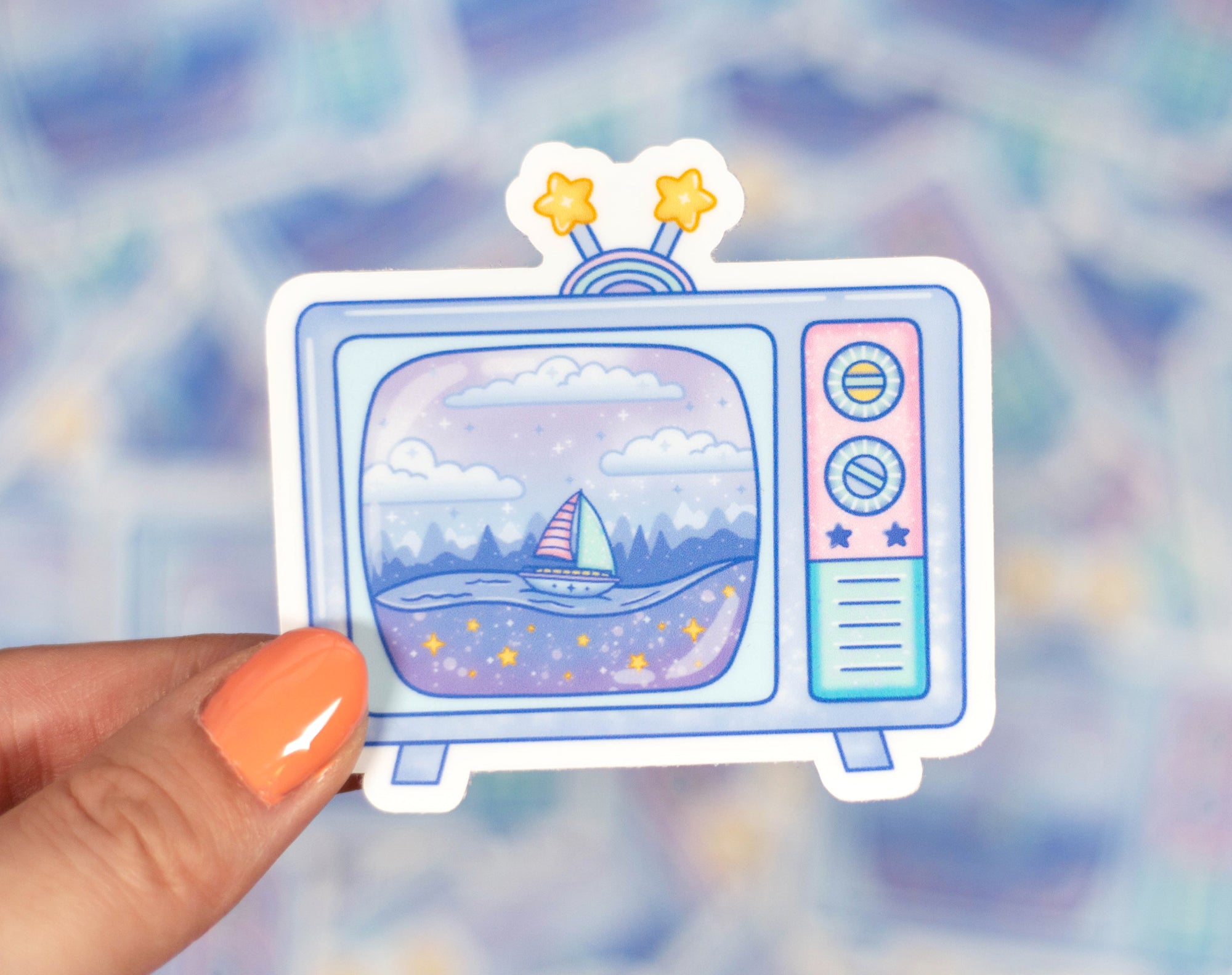 Television Sticker – Unicorn Eclipse