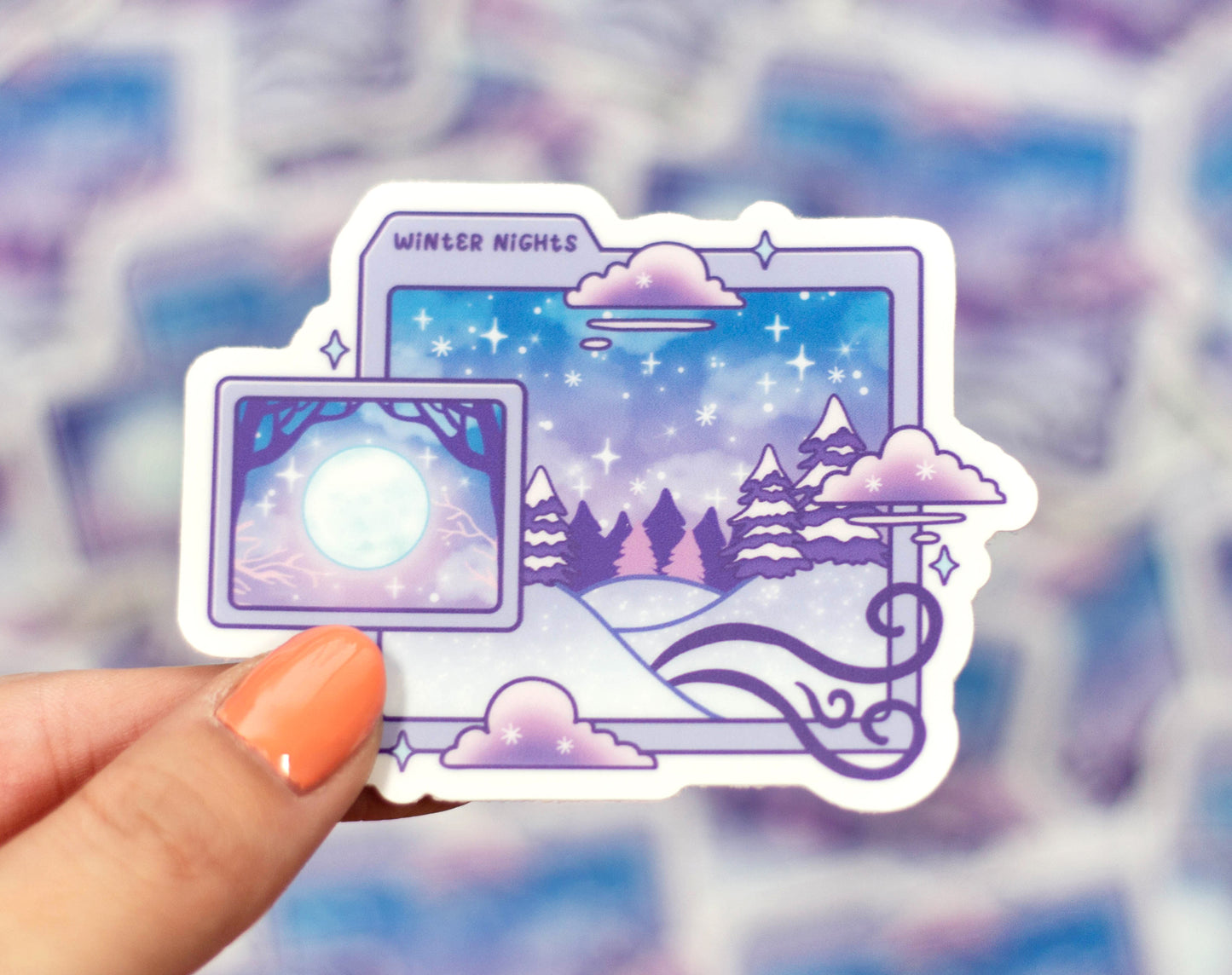 Winter Nights Sticker